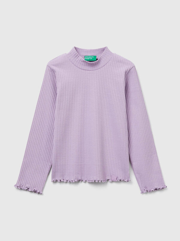 Slim fit stretch cotton t-shirt Junior Girl