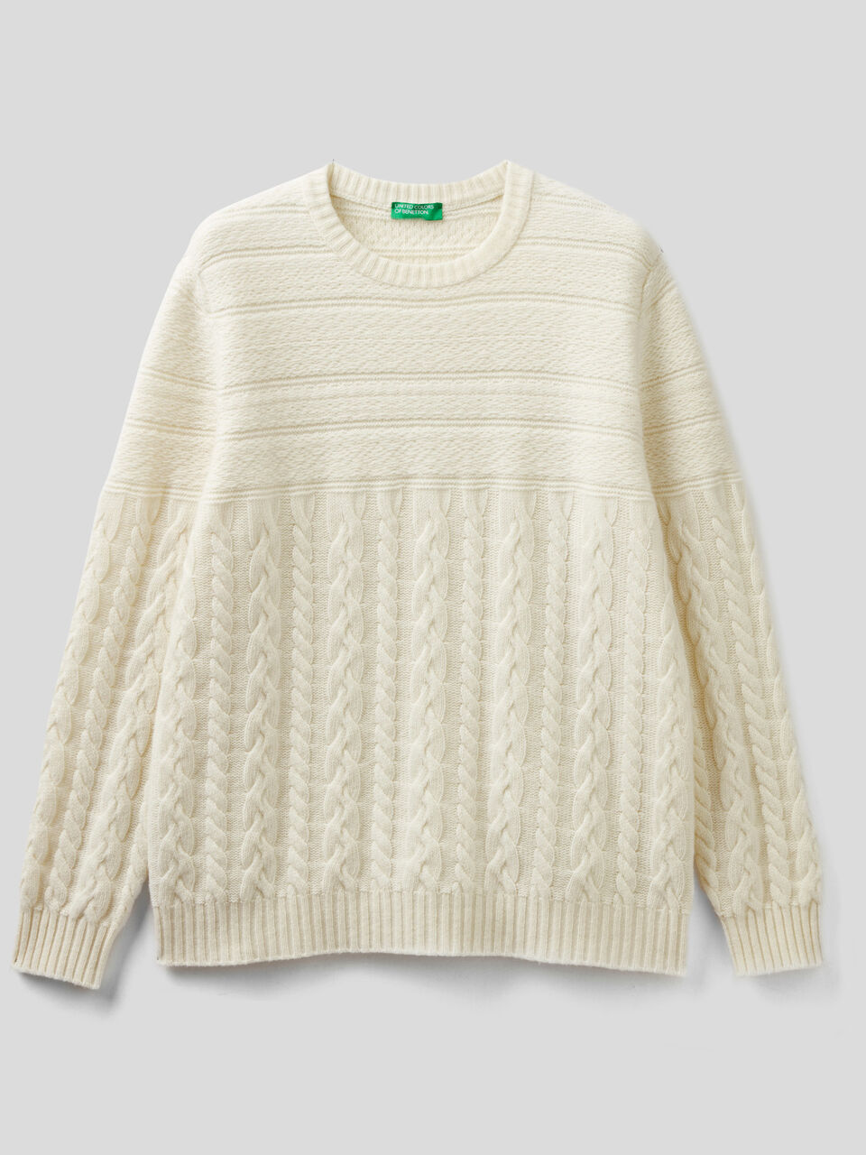 Knit sweater in wool blend image number 1
