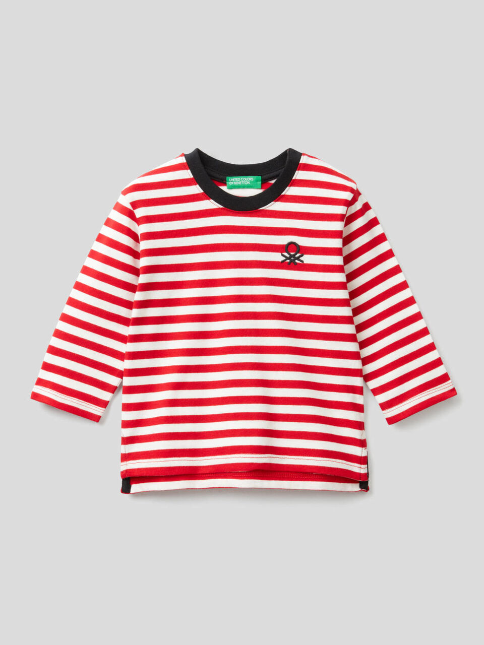 Striped t-shirt in organic cotton image number 1