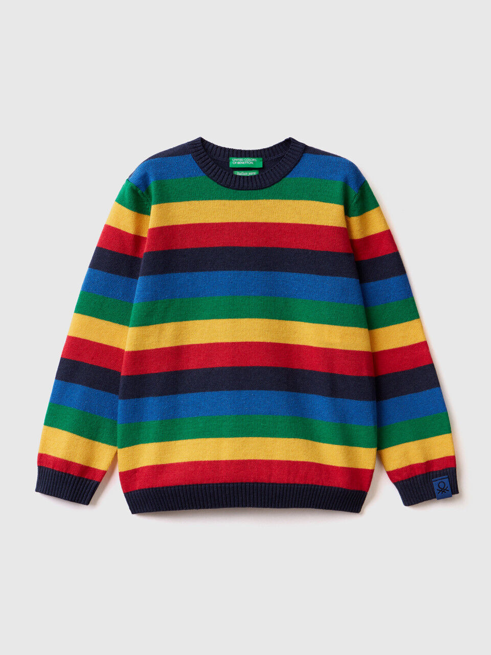 Striped tricot sweater