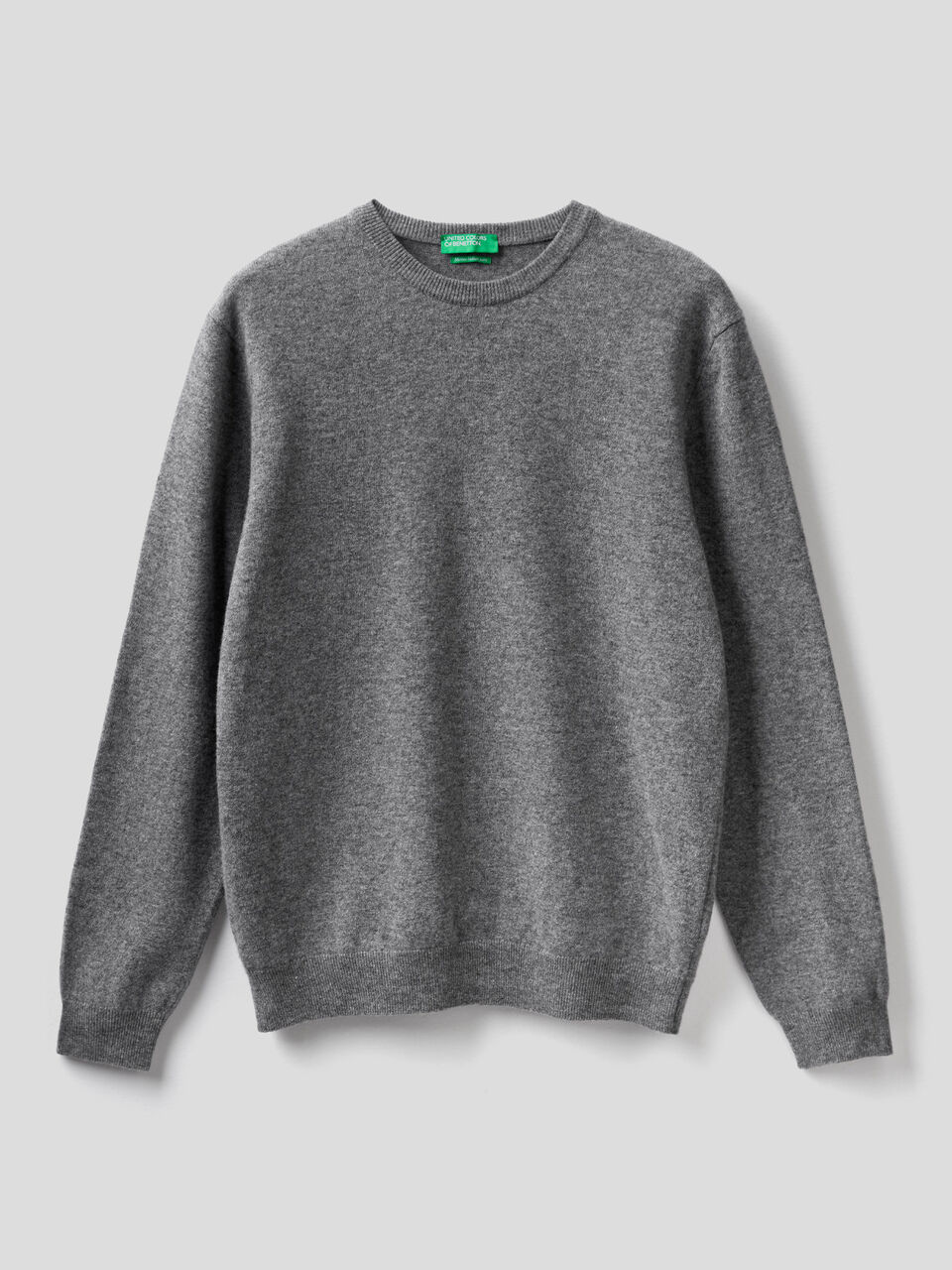 Crew neck sweater in pure virgin wool image number 1