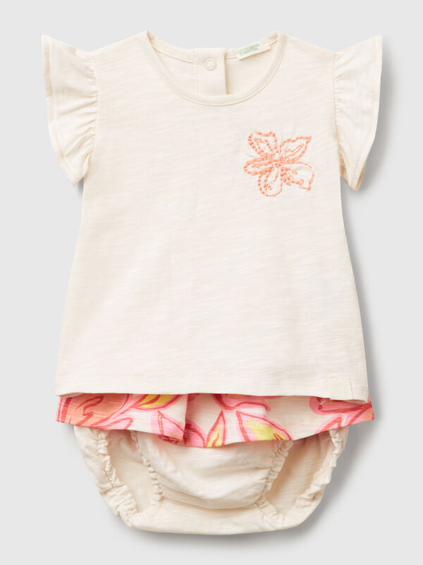 Patterned tank top and skirt set New Born (0-18 months)
