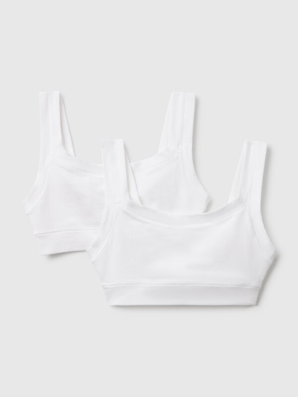 Two tops in super stretch cotton Junior Girl