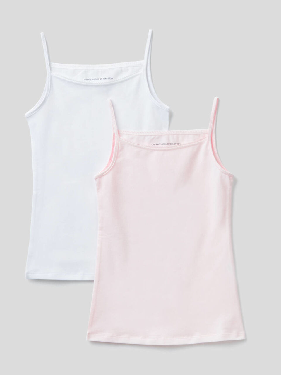 Two camisoles in stretch cotton image number null