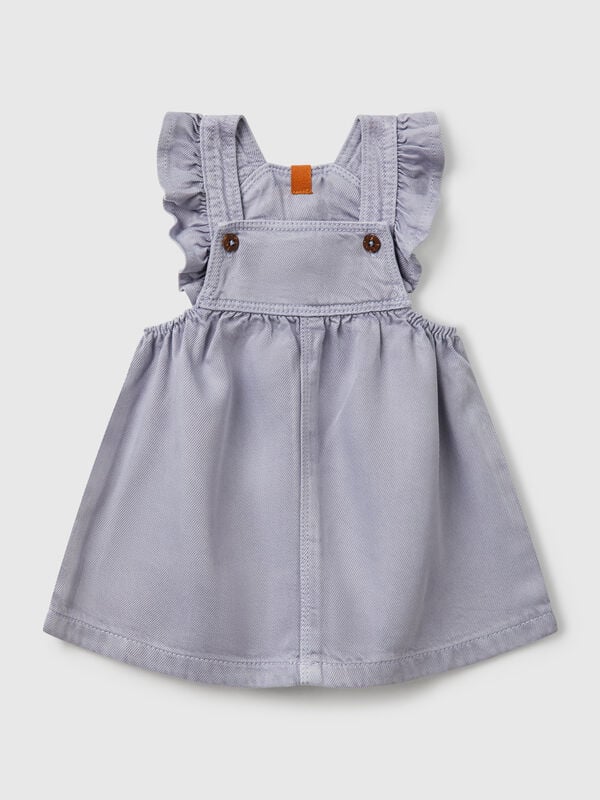 Dungaree skirt with rouches New Born (0-18 months)