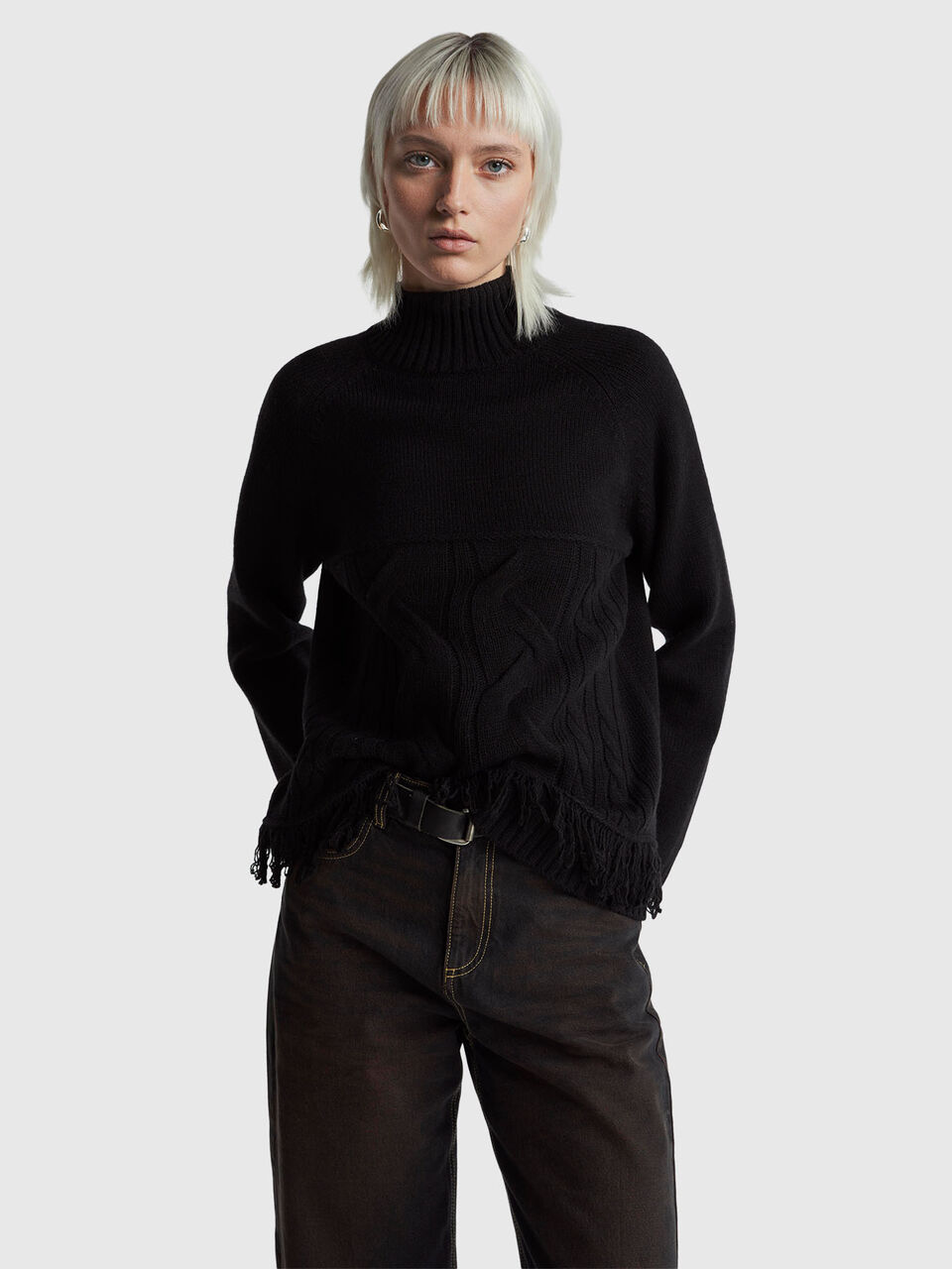 TURTLE NECK SWEATER Women image number null