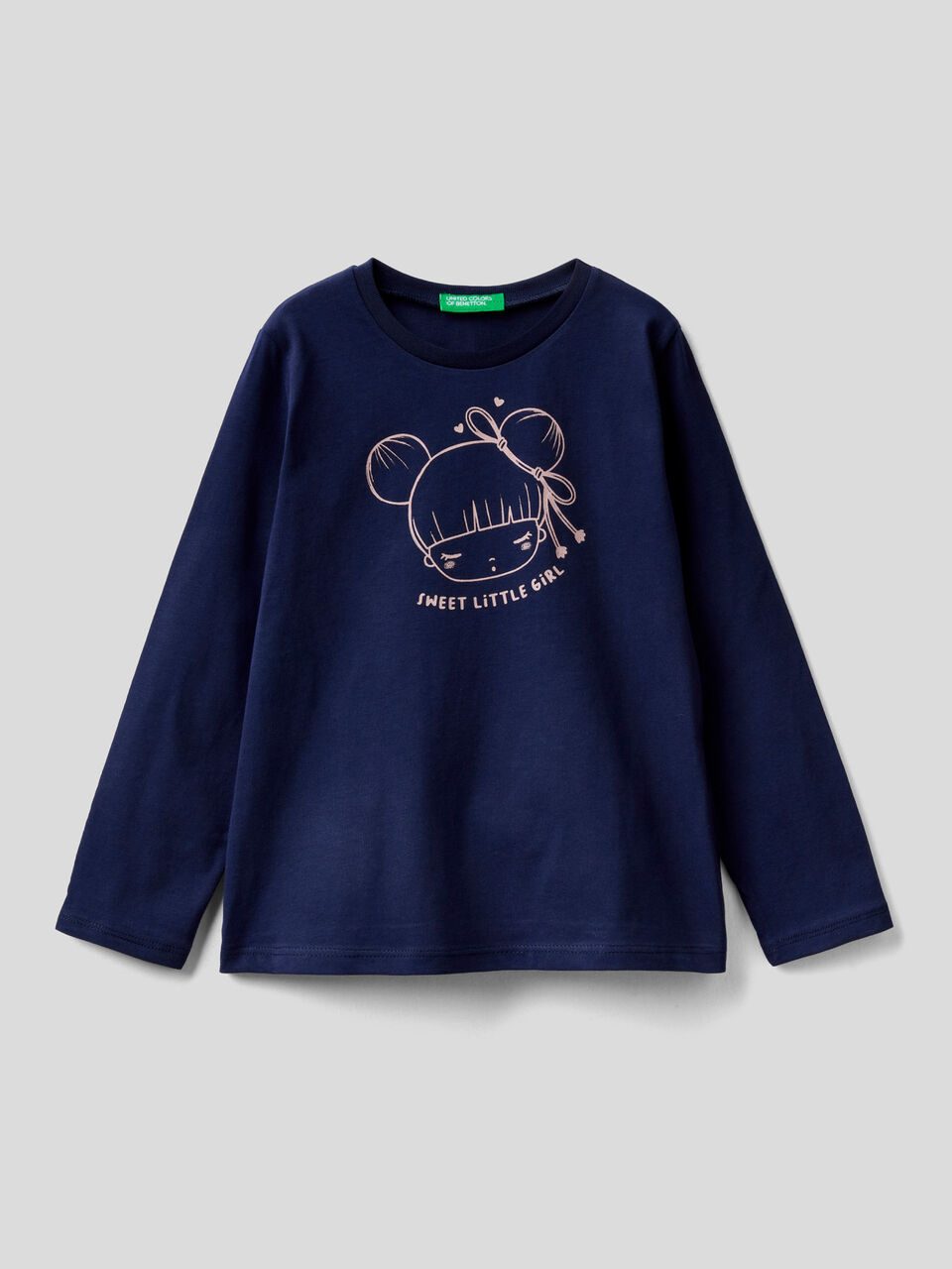T-shirt in organic cotton with print image number 1