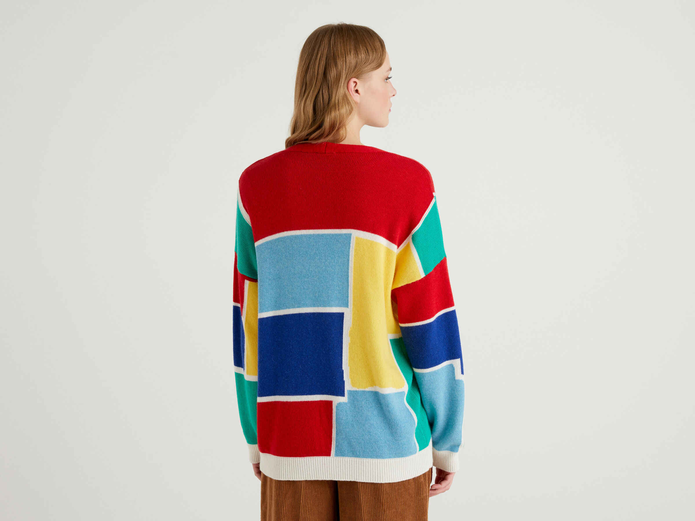 JCCxUCB color block cardigan image number 2