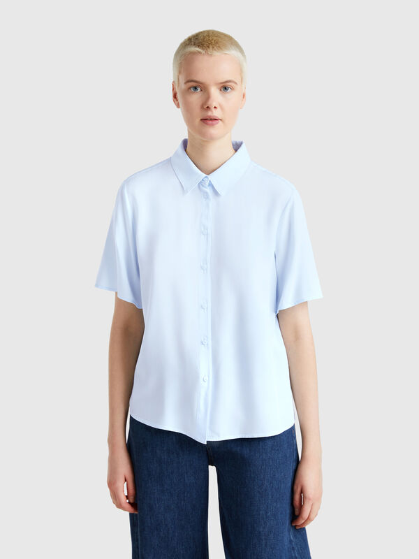 3/4 sleeve shirt in viscose Women