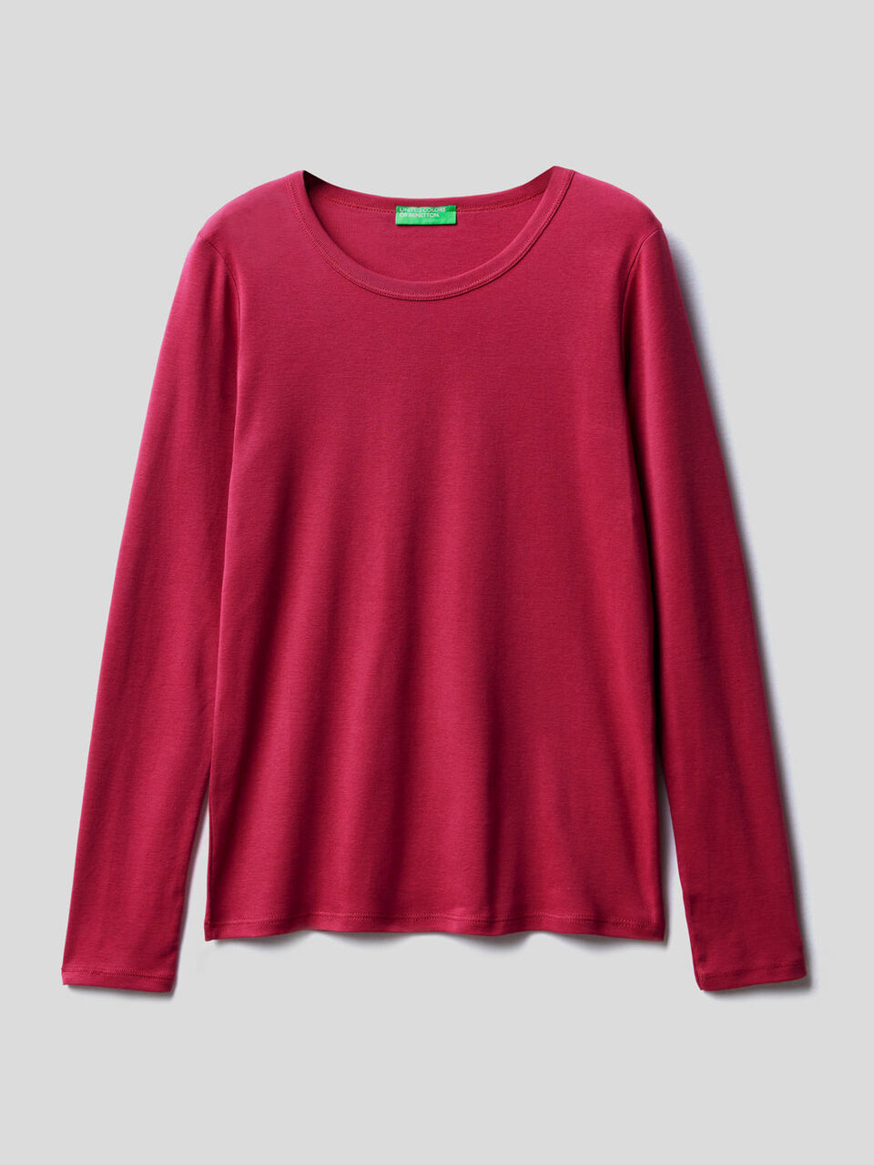 Long sleeve pure cotton t-shirt image number 1