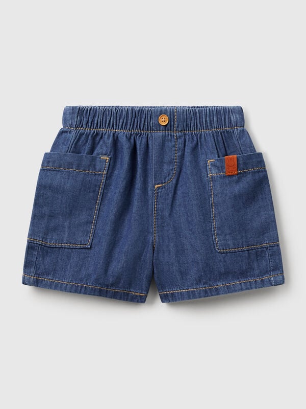 Light denim shorts New Born (0-18 months)