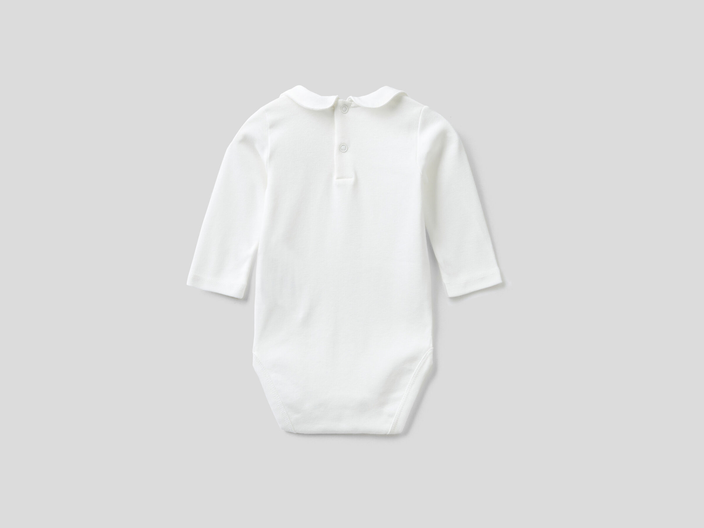 Bodysuit with collar in organic cotton image number 2