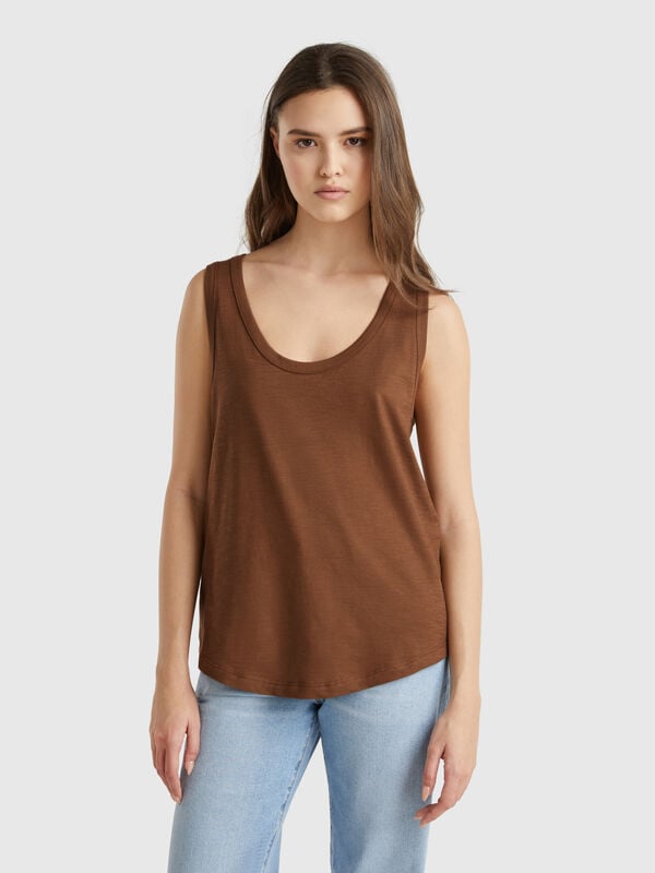 Tank top in lightweight cotton Women