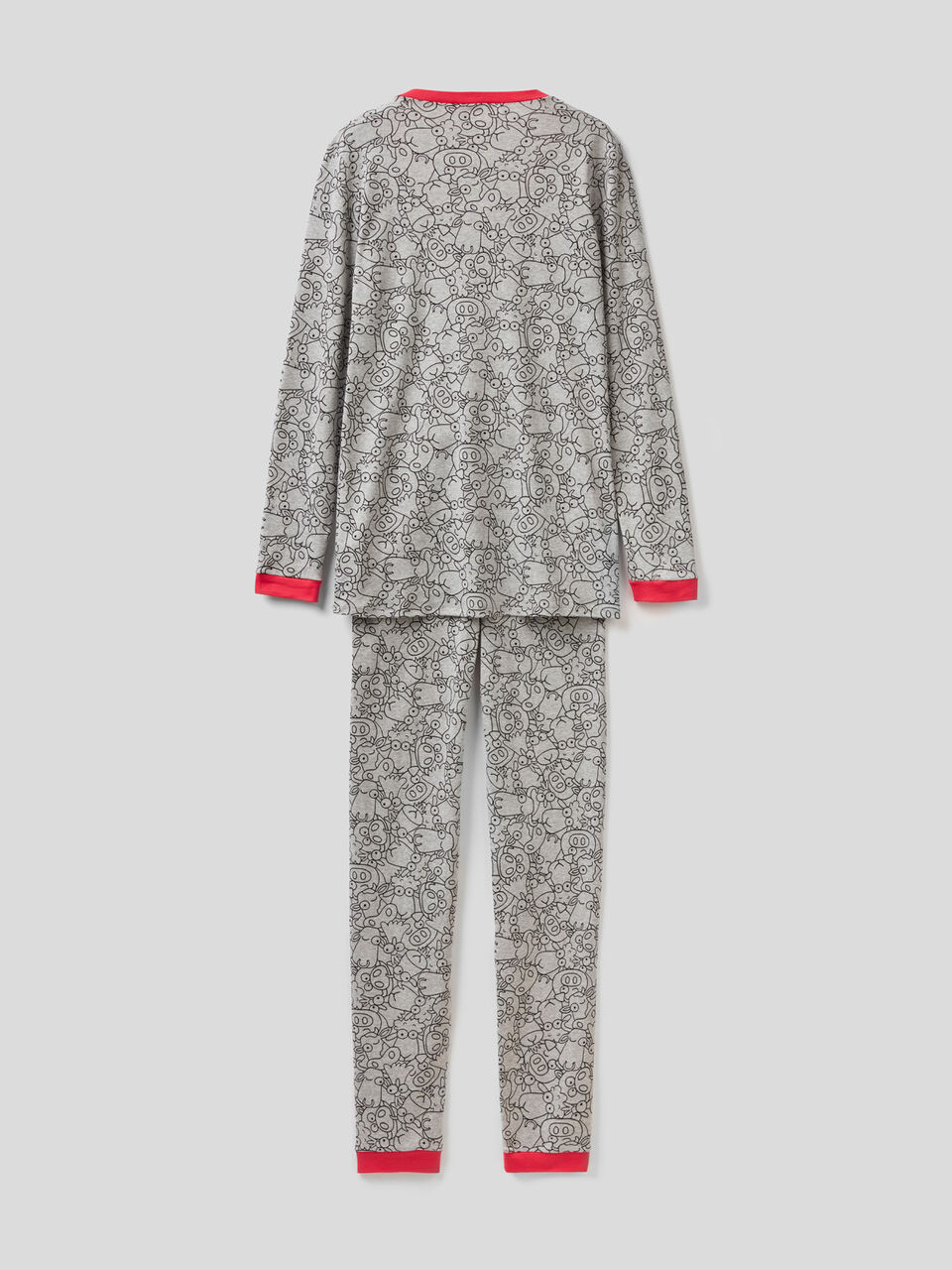 Patterned 100% cotton pyjamas image number 2