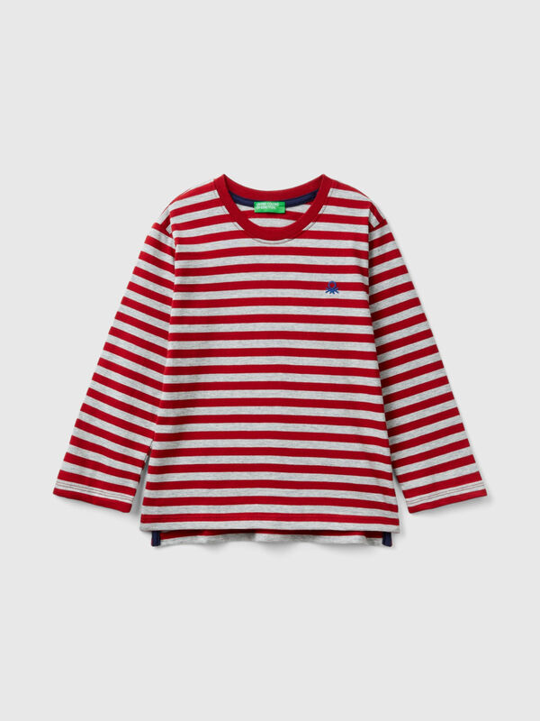 Striped t-shirt in 100% cotton Junior Boy