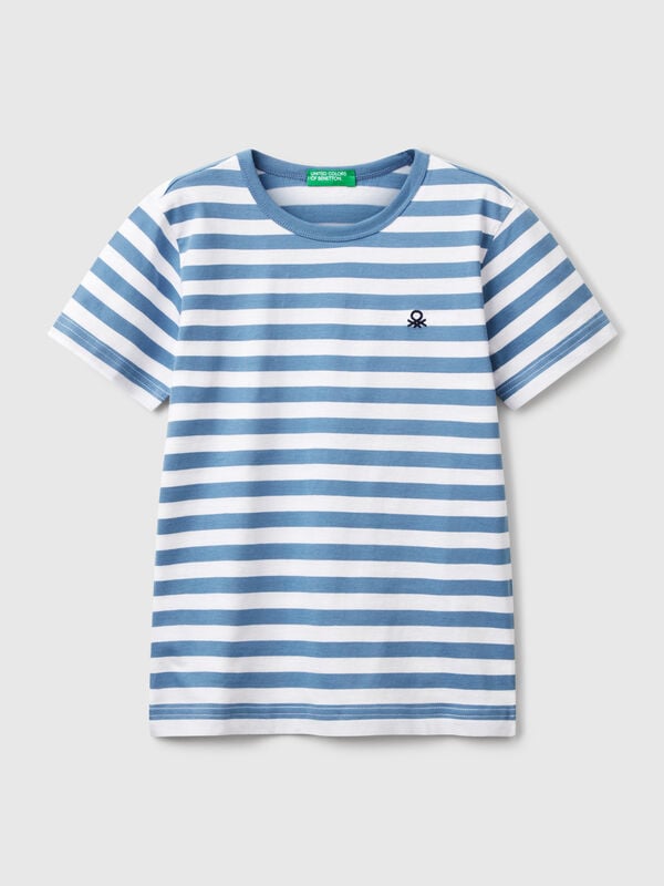 100% cotton striped t-shirt Junior Boy
