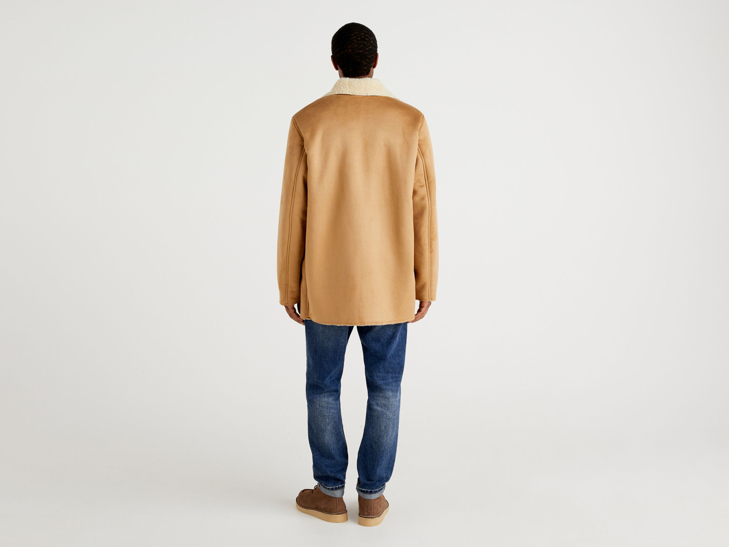 Sheepskin look jacket image number 2