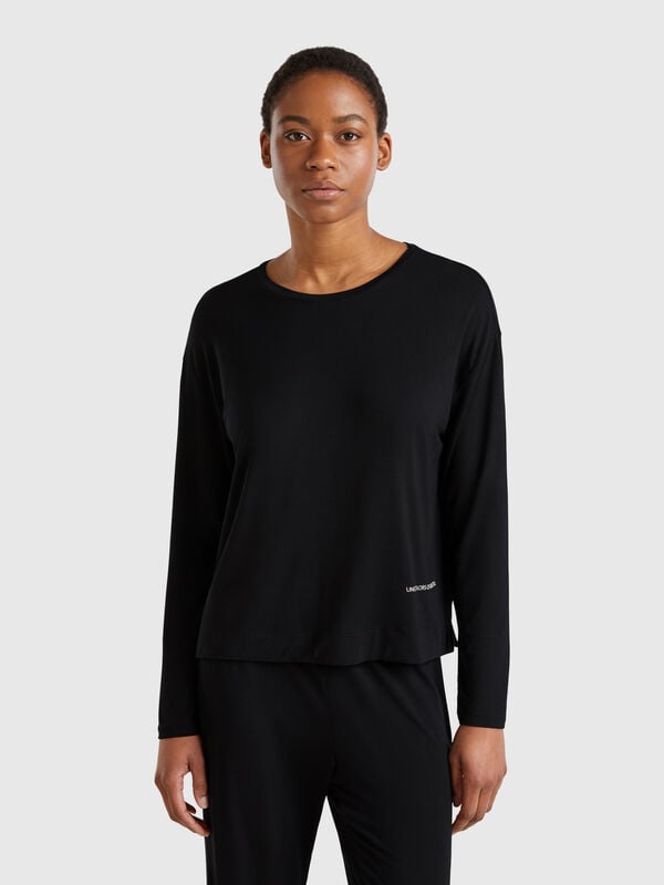 Long sleeve t-shirt in stretch Modal® Women