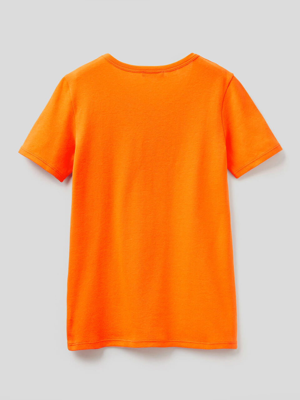 T-shirt in 100% cotton with glitter print logo image number null