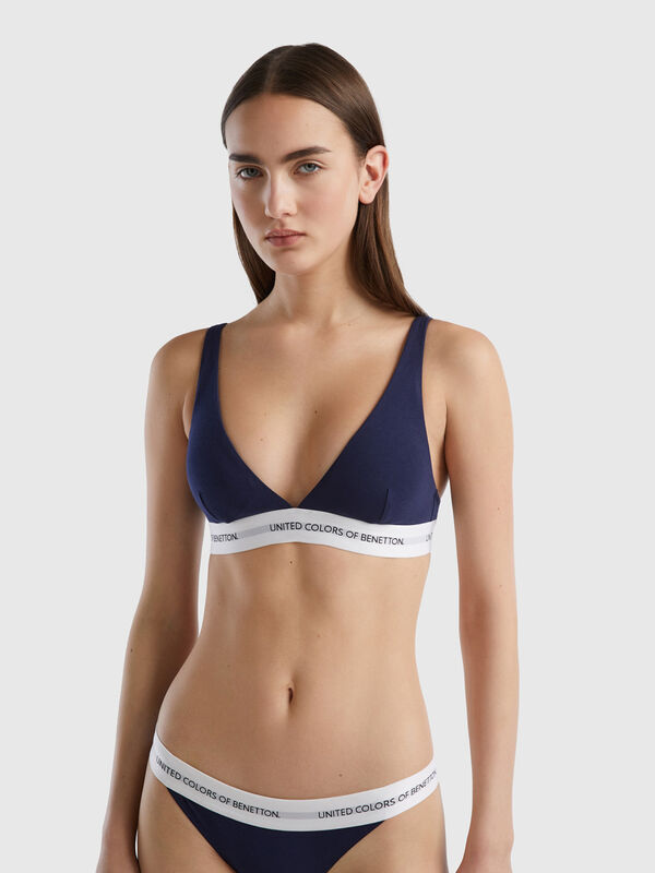 Triangle bra in organic cotton Women