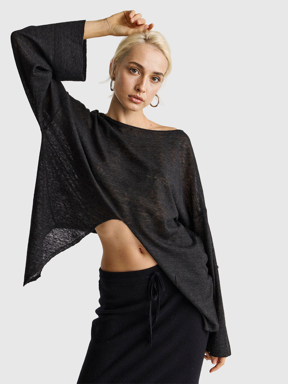 BOAT-NECK SWEAT.L/S Women image number null