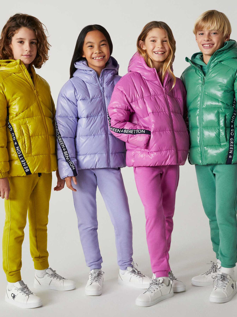 Padded jacket in recycled wadding image number 1