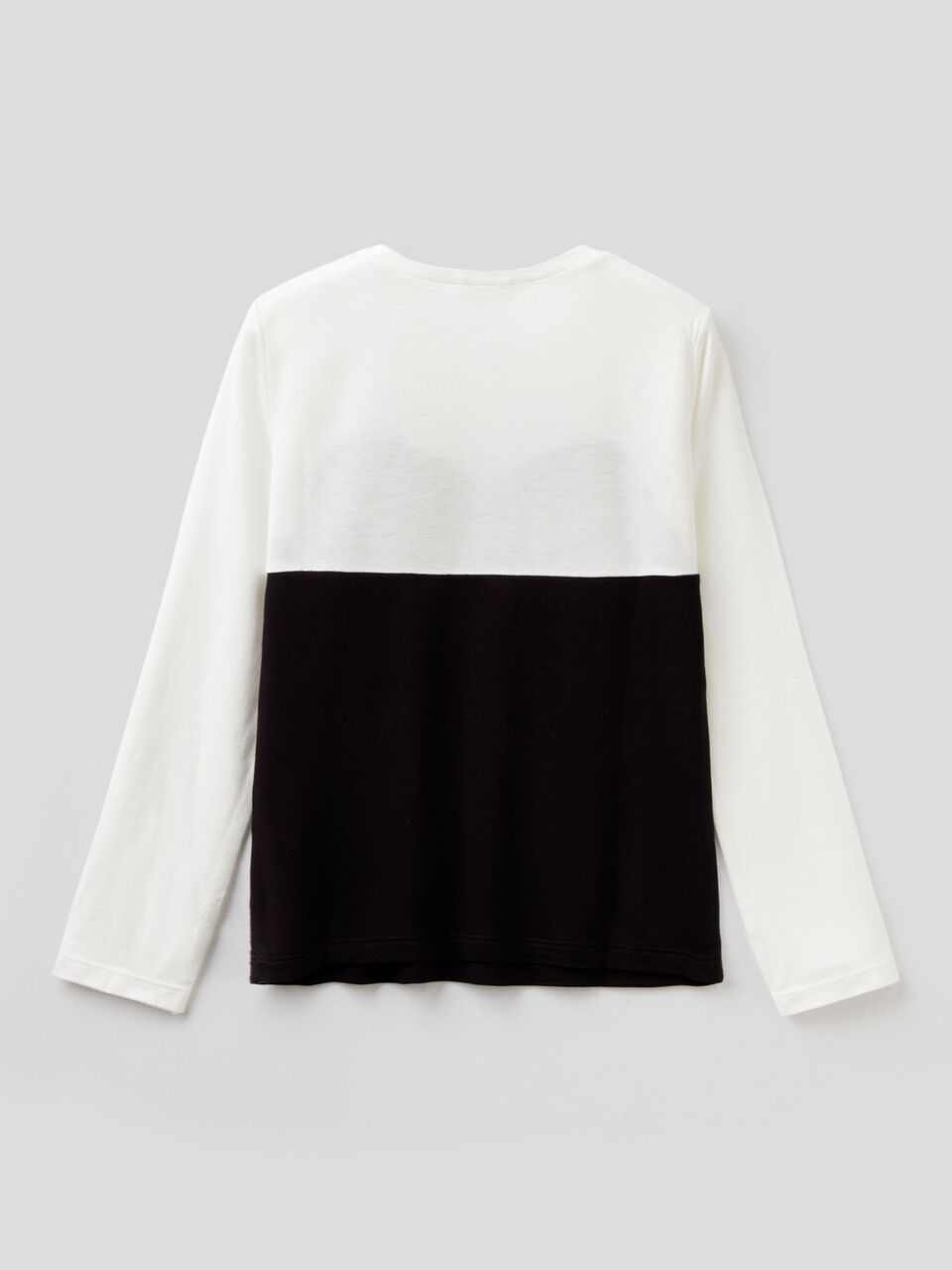 T-shirt in viscose with lace image number 2