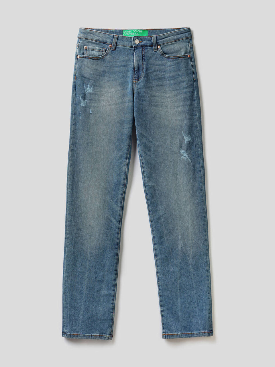 Slim fit straight leg jeans image number 1
