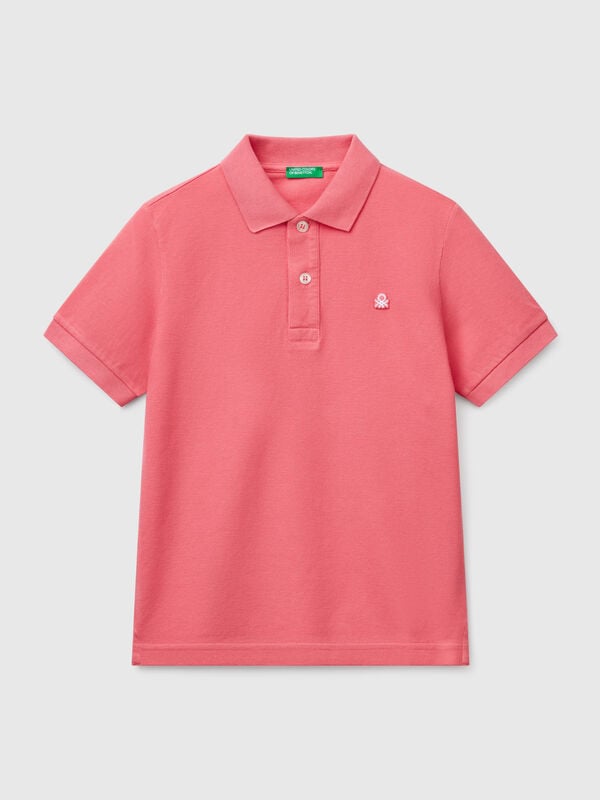 Slim fit polo in pure cotton Junior Boy