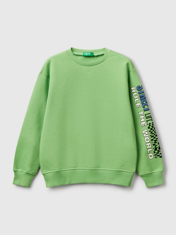 100% cotton sweatshirt with print Junior Boy
