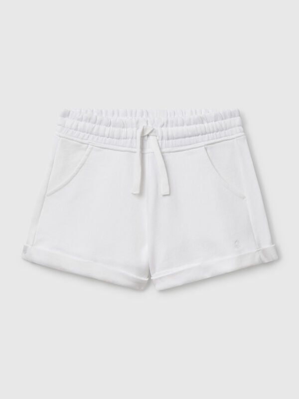 100% cotton fleece shorts Junior Girl