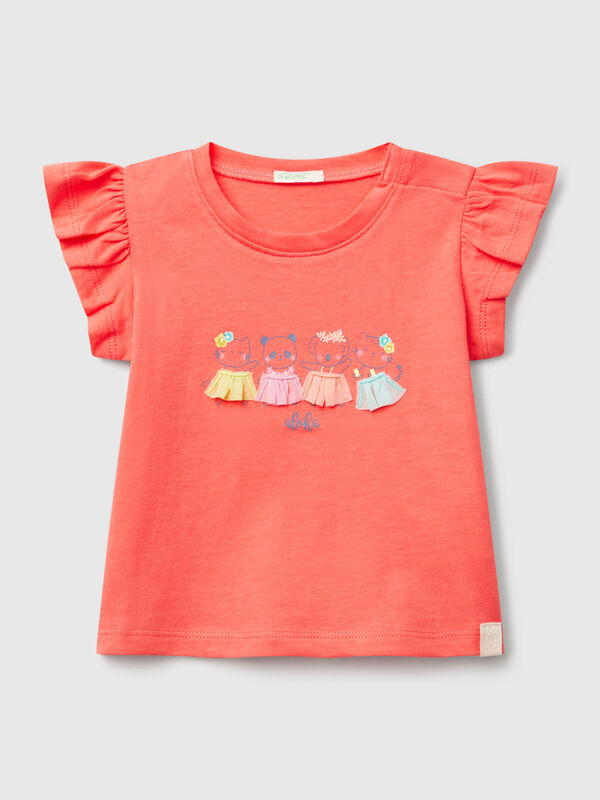 T-shirt with print and applique New Born (0-18 months)