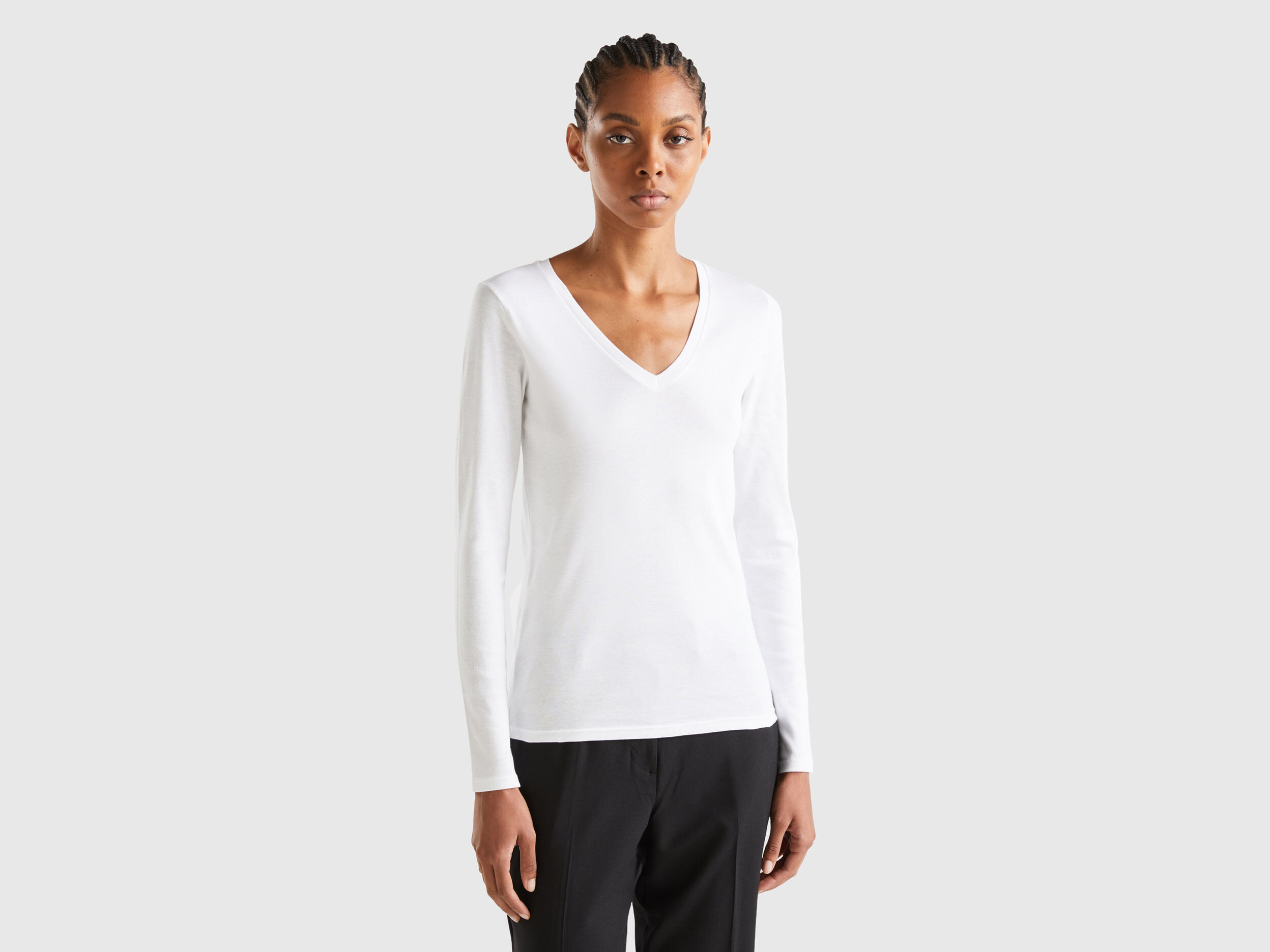T shirt v neck new arrivals long sleeve
