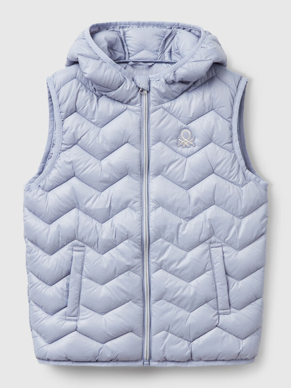 Padded vest with hood Junior Girl