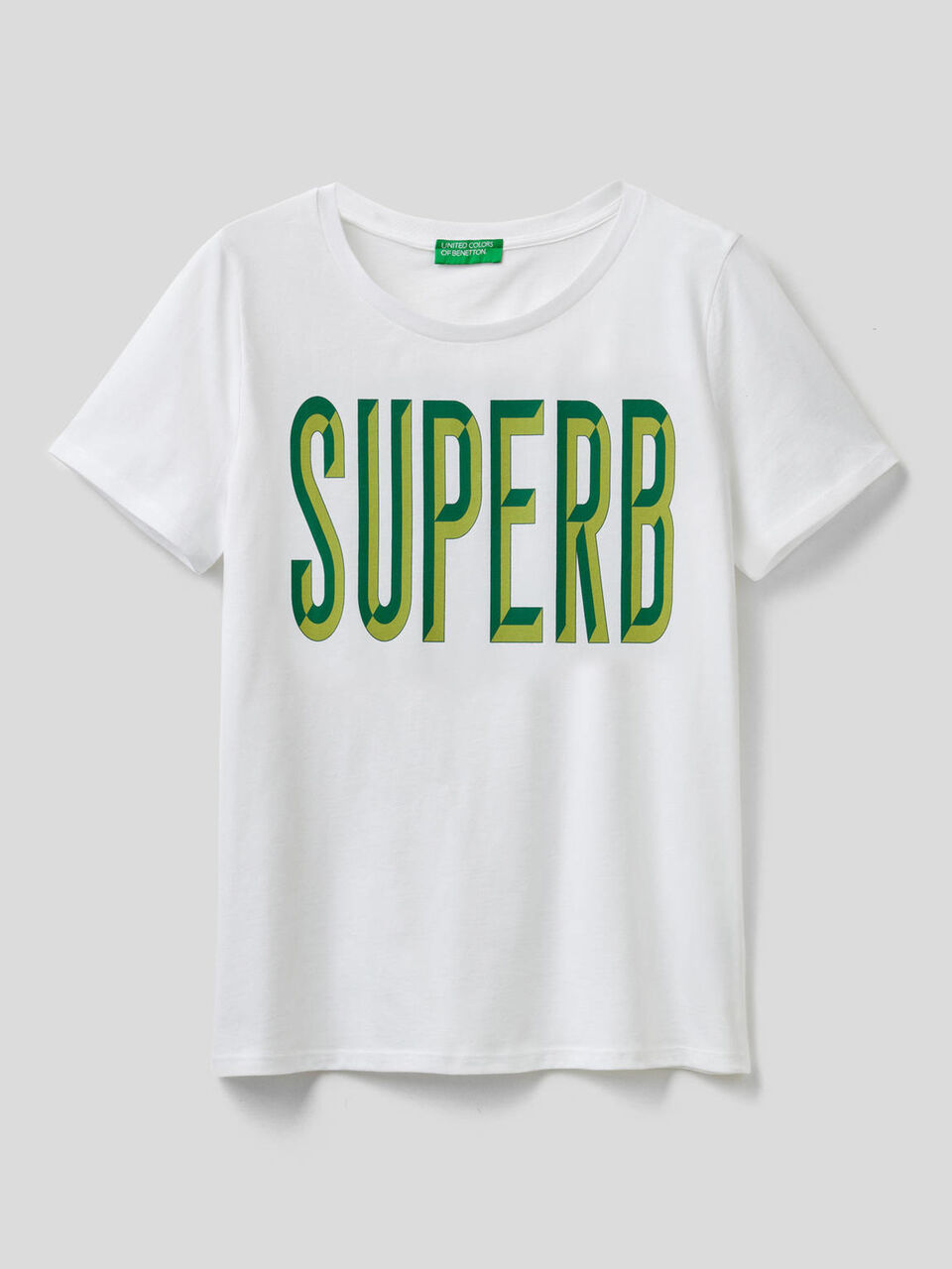 T-shirt with print in 100% organic cotton image number 1