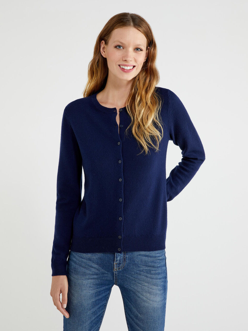 benetton merino wool cardigan
