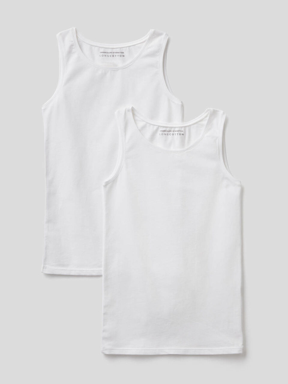 Set of two white camisoles image number null