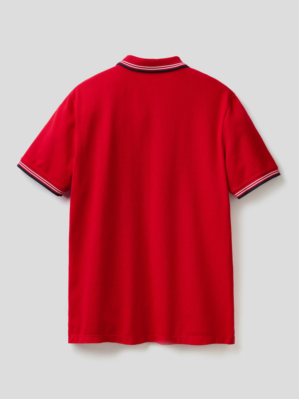 Short sleeve stretch cotton polo image number 2