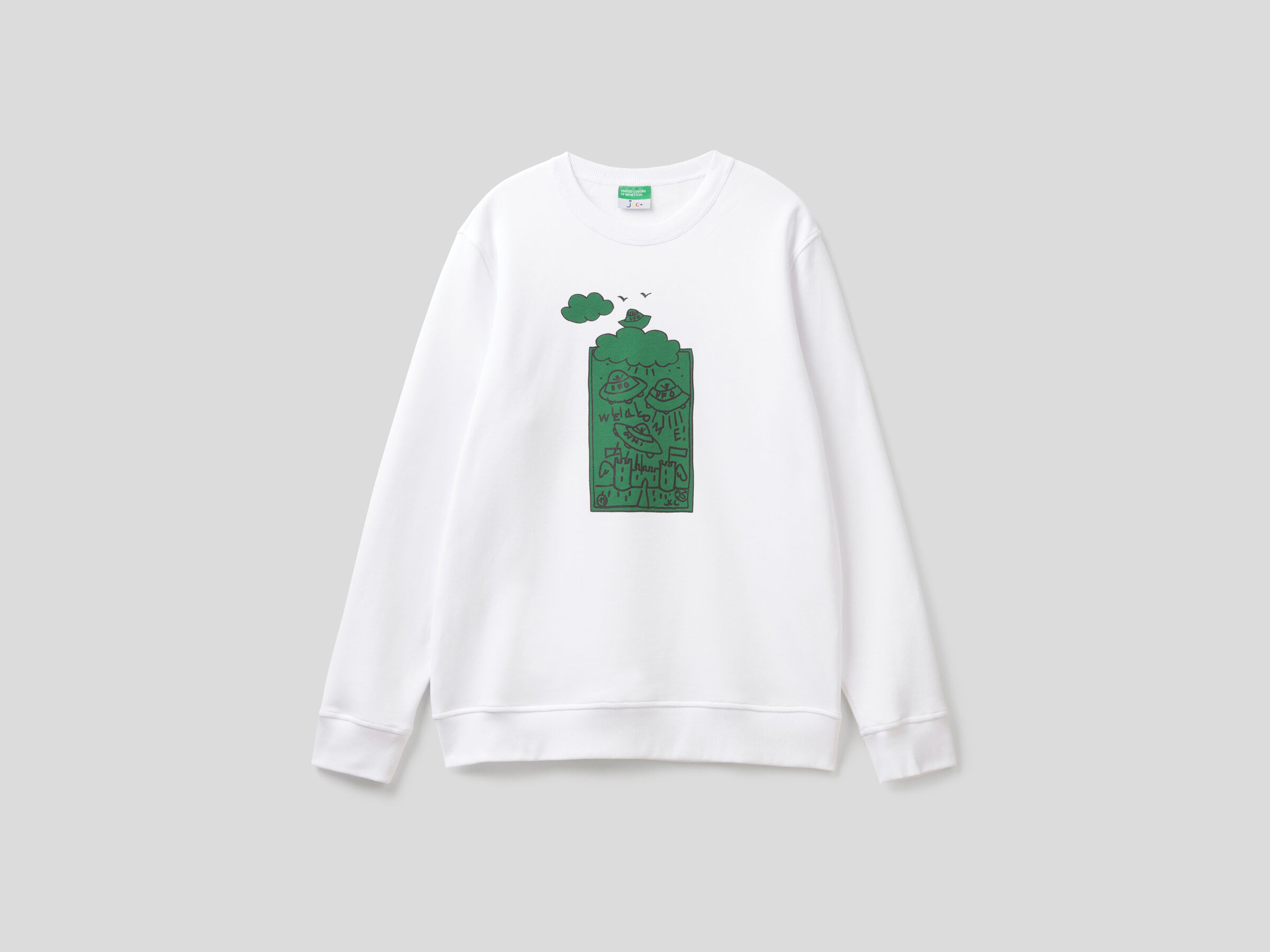 JCCxUCB warm hoodie with graphic image number 5