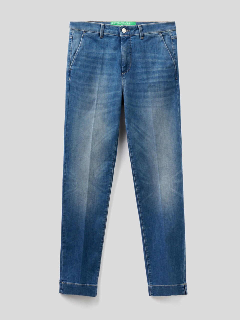Slim fit denim chinos image number null