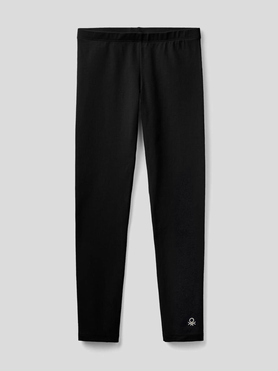 Leggings with lurex logo image number 1