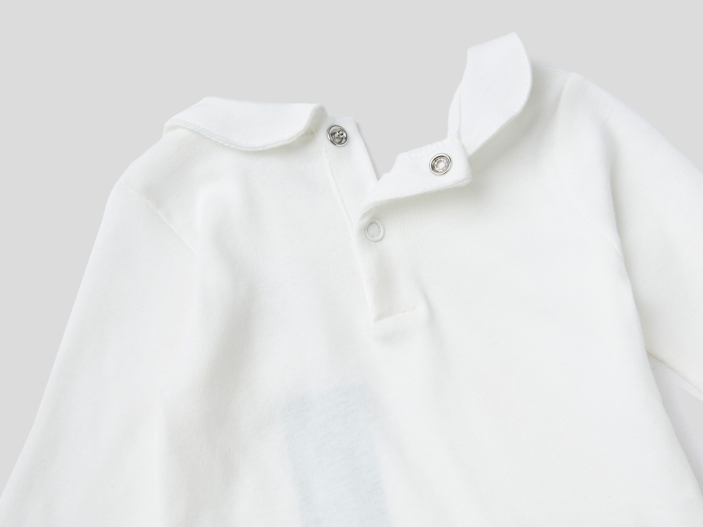 Bodysuit with collar in organic cotton image number 3