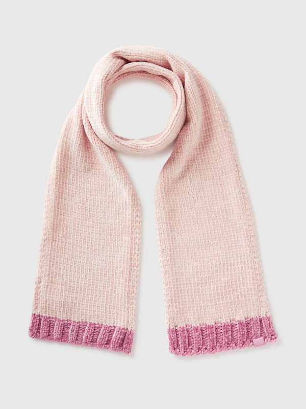 Color block chenille scarf Junior Boy