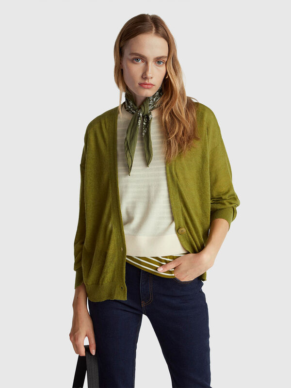 Light cardigan in alpaca blend Women