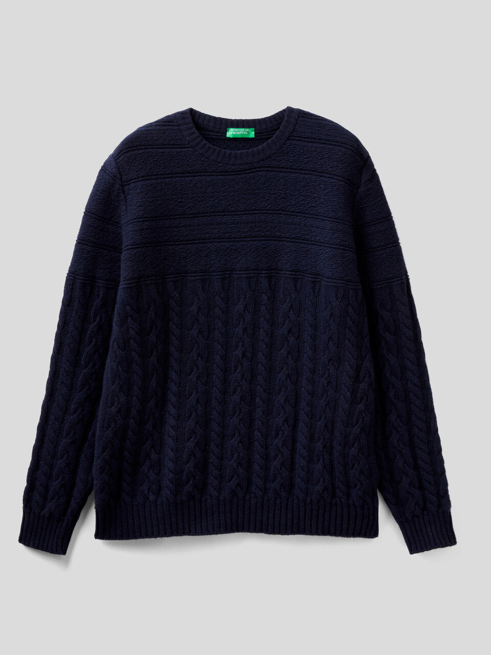 Knit sweater in wool blend image number 1