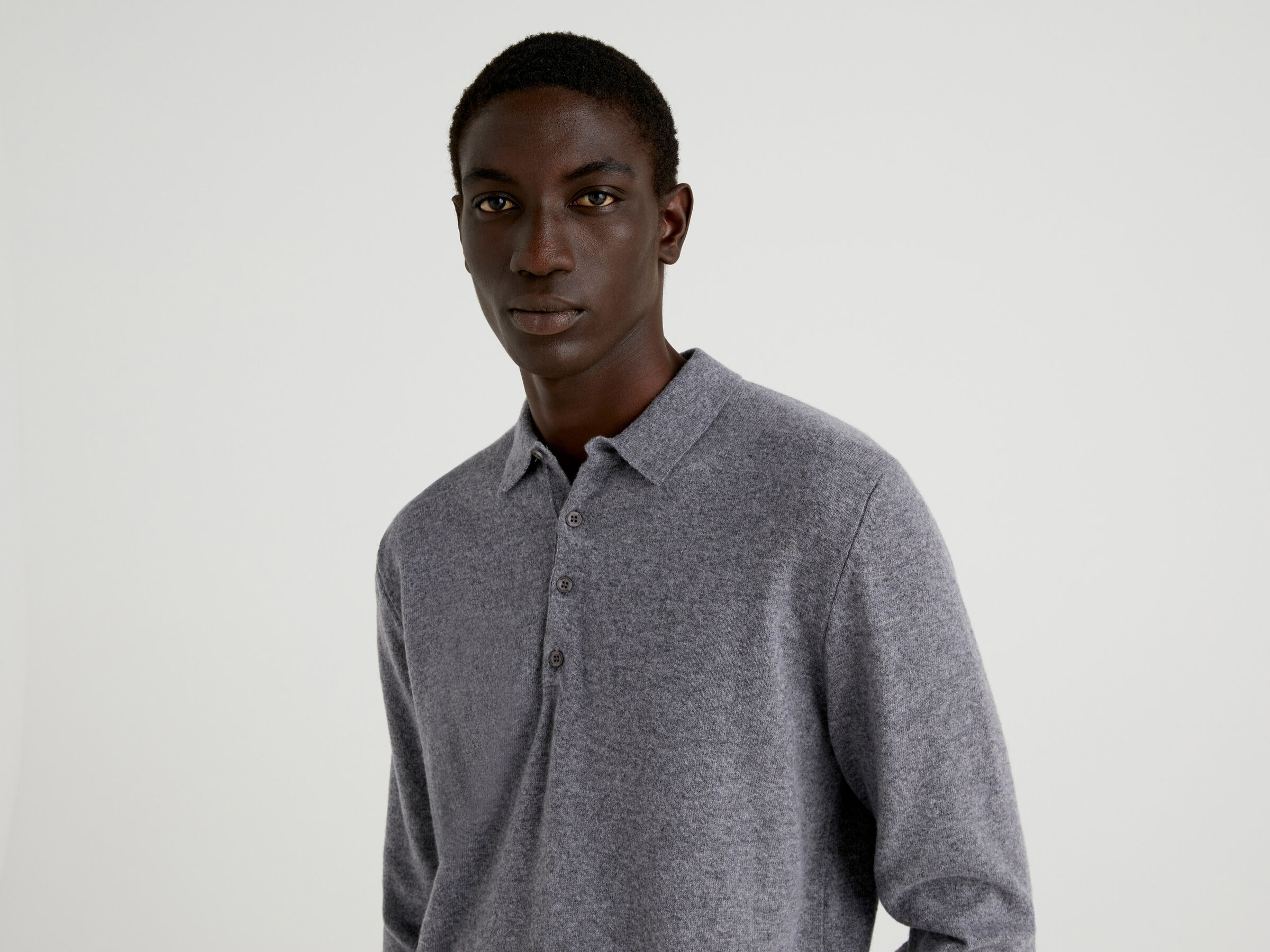 Polo in pure Merino wool image number 4