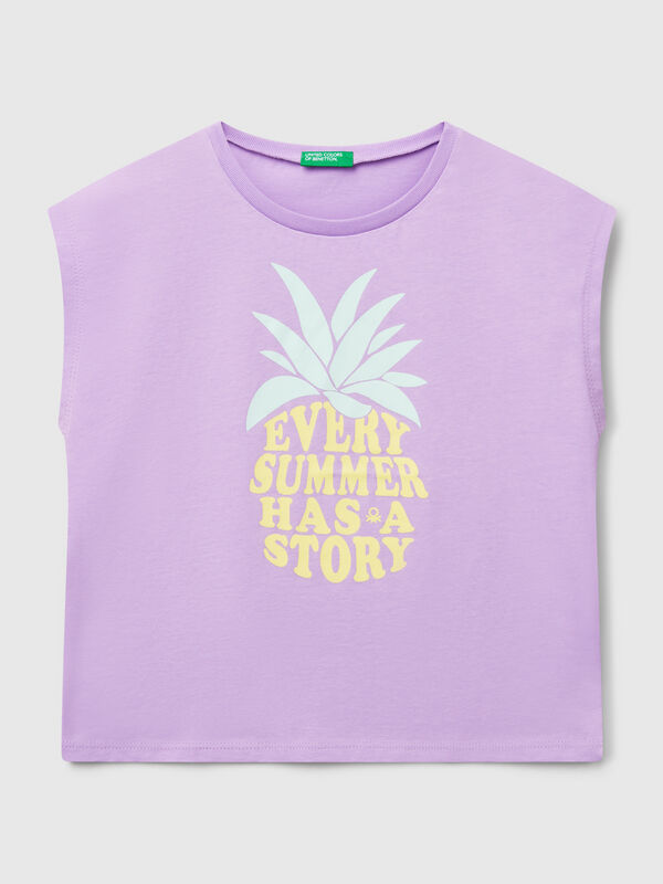 T-shirt with neon print Junior Girl