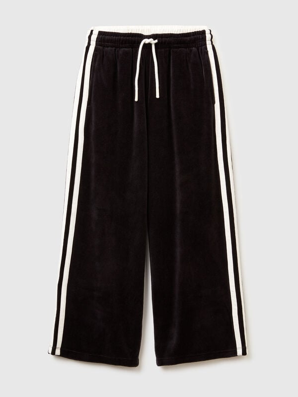 Wide chenille trousers Junior Girl