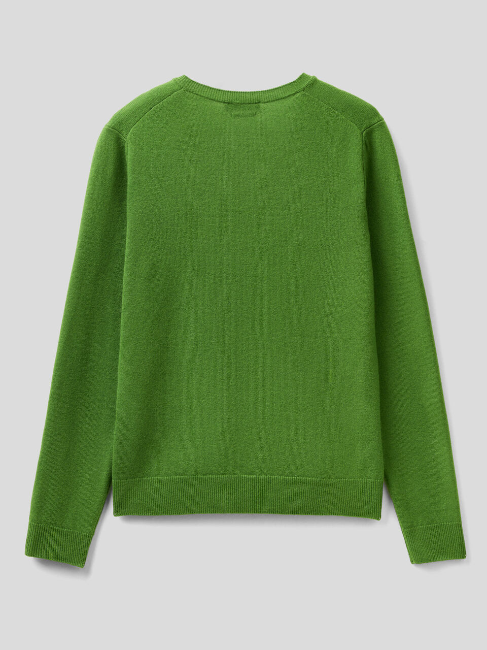 Sweater with V-neck in pure Merino wool image number 2