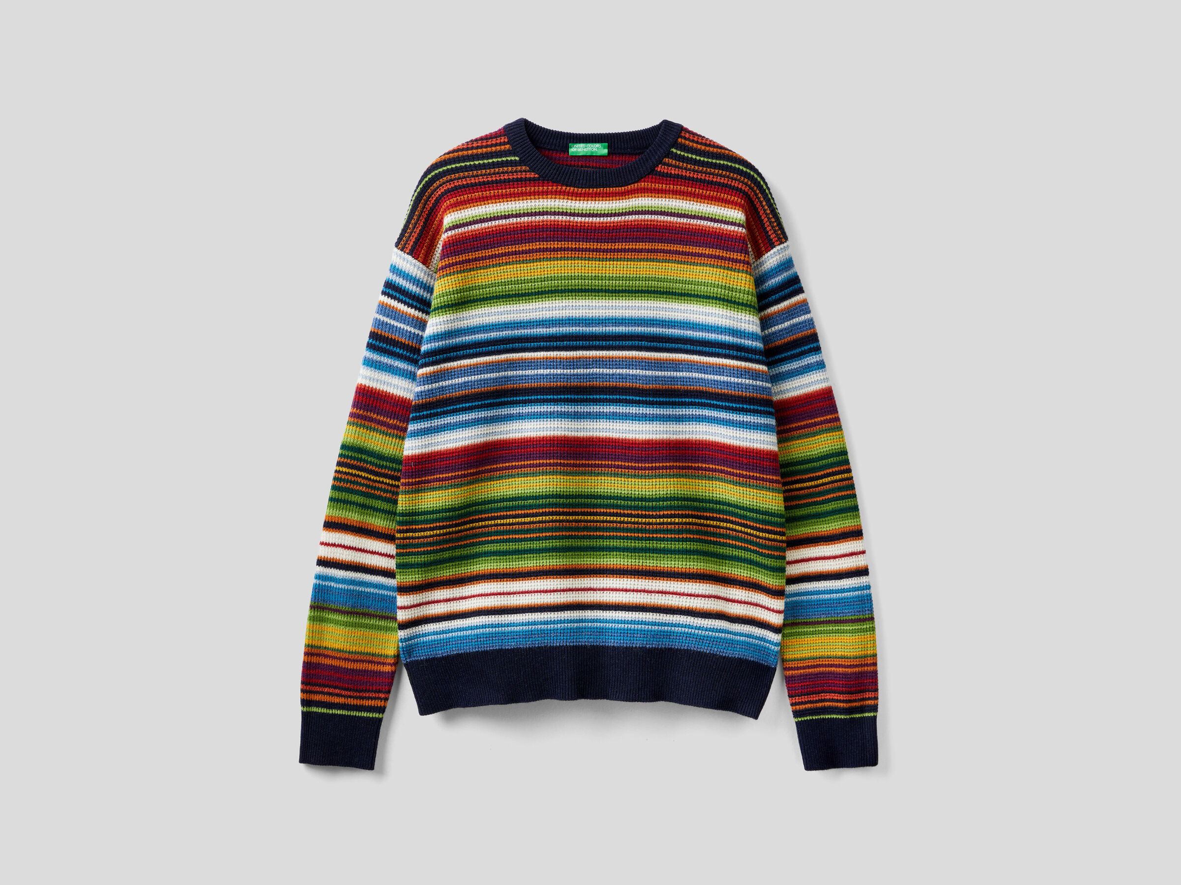 Sweater with multicolored stripes image number 4